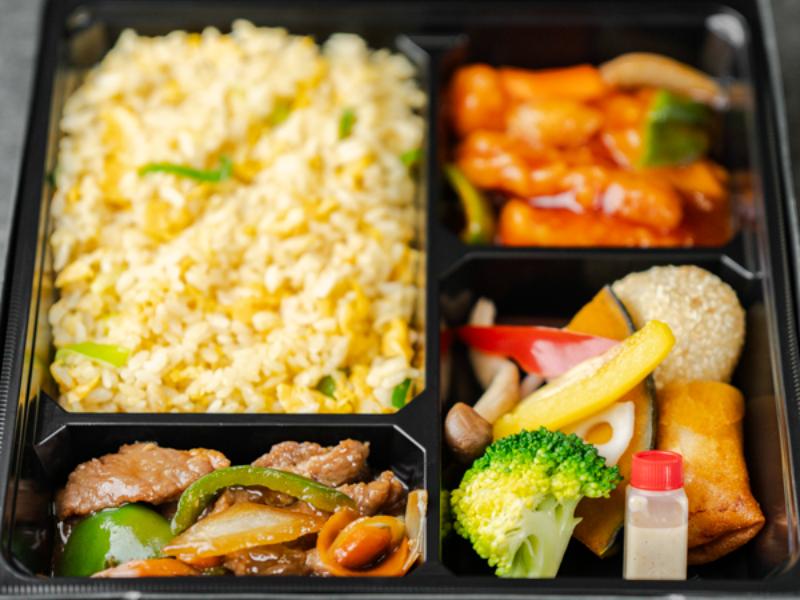 【選べるご飯】白身魚の甘酢あんかけと牛肉オイスターソース御膳