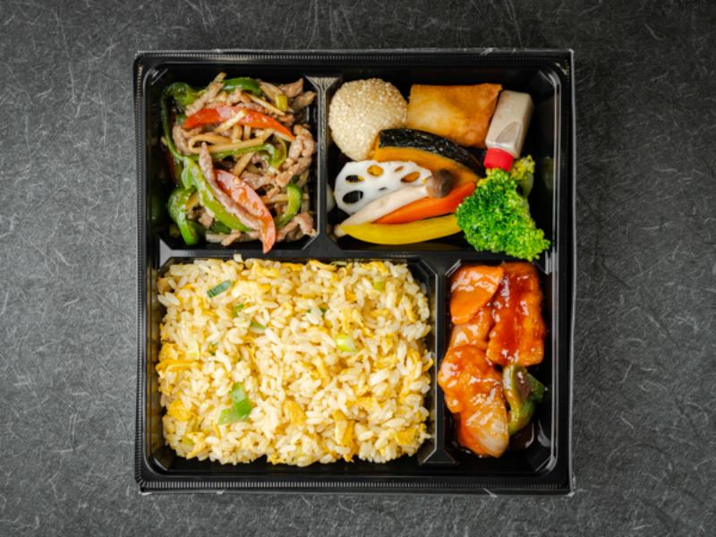 【選べるご飯】青椒肉絲と白身魚の甘酢あんかけ御膳