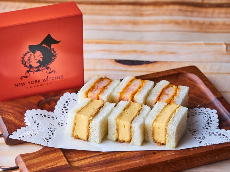 厚焼き玉子 × ぷりぷり海老カツのコンビサンド