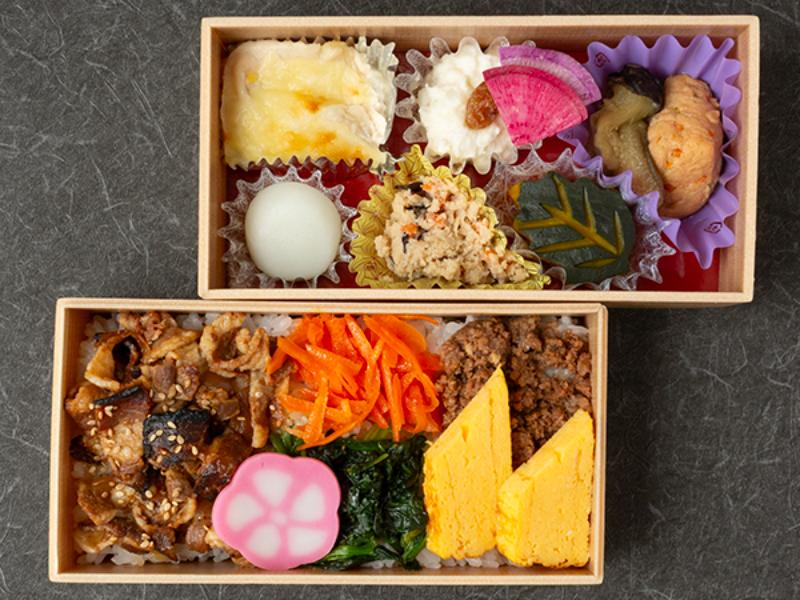 黒毛和牛の焼きしゃぶそぼろ弁当