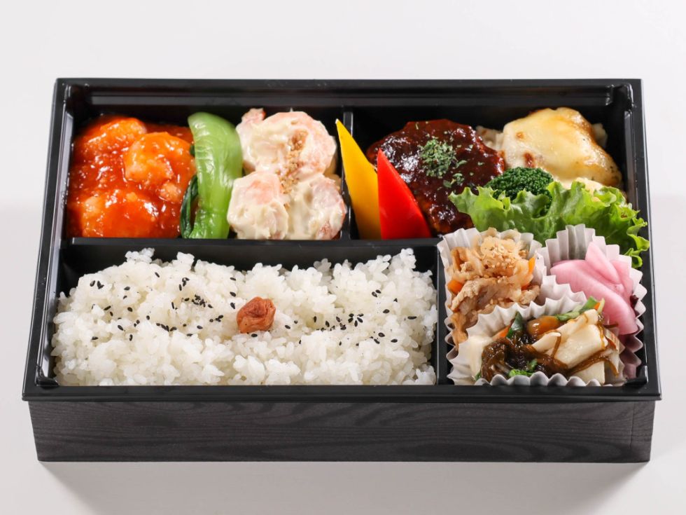 ダブル海老＆ハンバーグ弁当