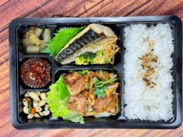 WメインのDX生姜焼き＆鯖