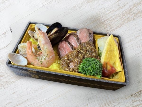 若姫牛のパエリアステーキ重