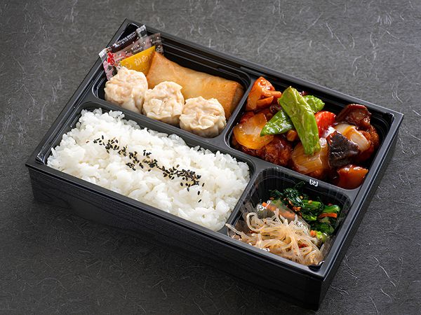 焼売と酢豚の中華弁当