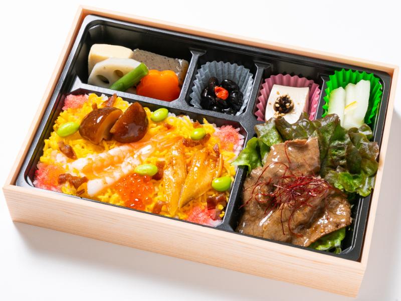 和牛焼肉とばらちらし弁当