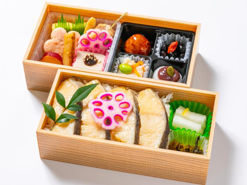 銀鱈西京漬焼二段