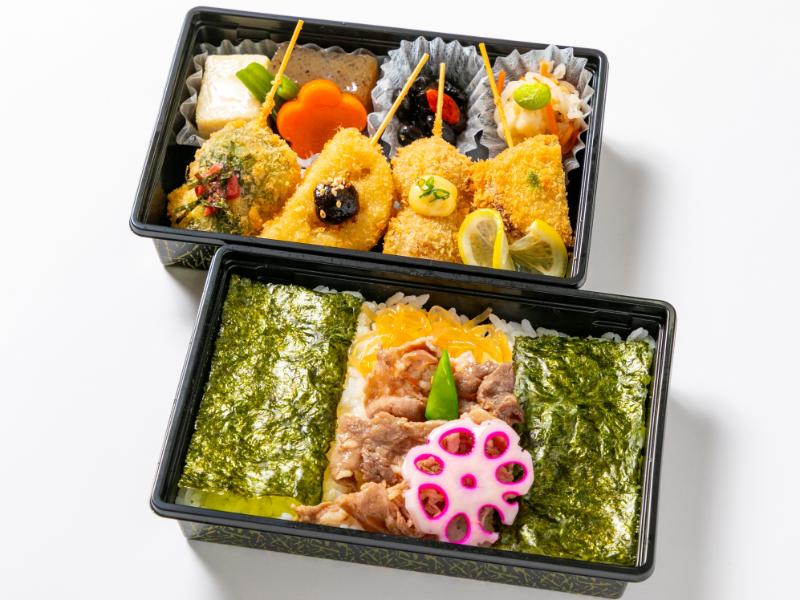 【串天やまシリーズ】4種串揚　牛すき　二段