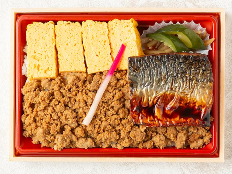 鶏そぼろサバのかば焼き