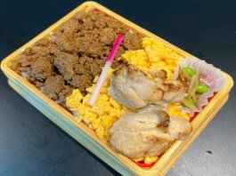 鶏そぼろ＆玉子そぼろ2色弁当（鶏の西京焼き添え）