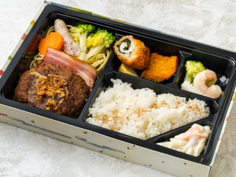 【特選】鎌倉ハムと黒毛和牛のハンバーグ弁当