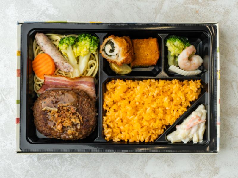 【特選】鎌倉ハムと黒毛和牛のハンバーグ弁当