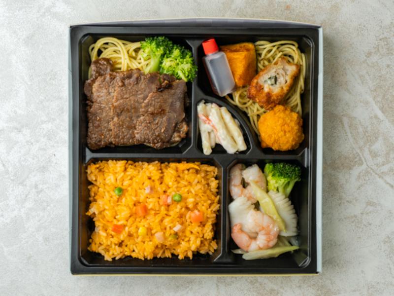 【贅沢】黒毛和牛ステーキ弁当