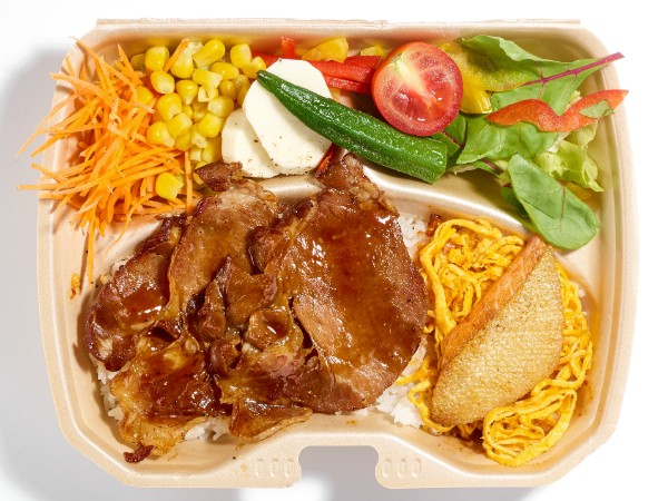 豚肩ロース 鮭ハラス弁当