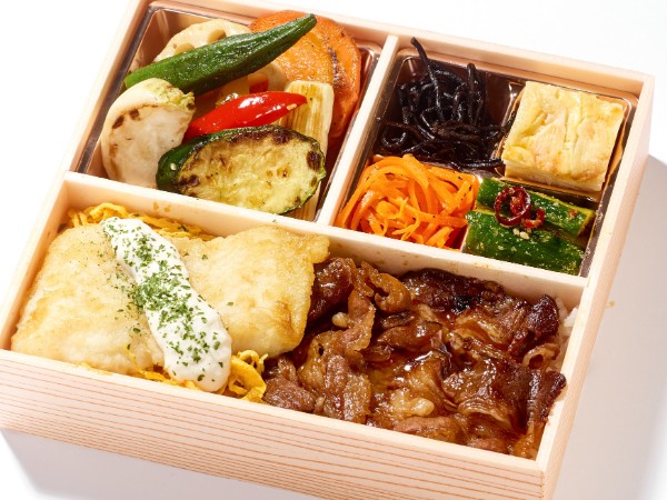 カルビ 白身魚ムニエル弁当