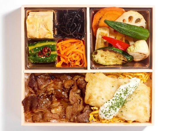 カルビ 白身魚ムニエル弁当