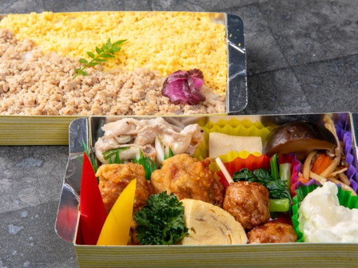 葱塩豚カルビ×鶏の唐揚げ弁当