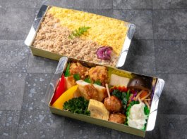 鶏の唐揚げ×鶏の照り焼き弁当