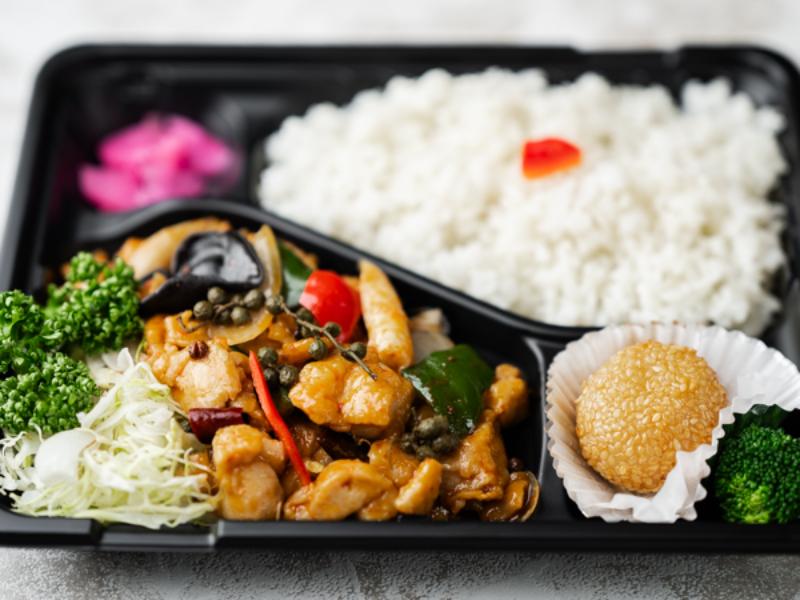 鶏山椒辛味炒め弁当