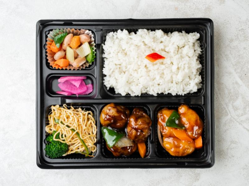 酢豚＆黒酢酢豚弁当