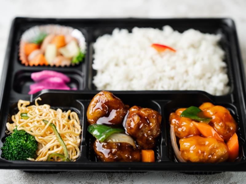 酢豚＆黒酢酢豚弁当