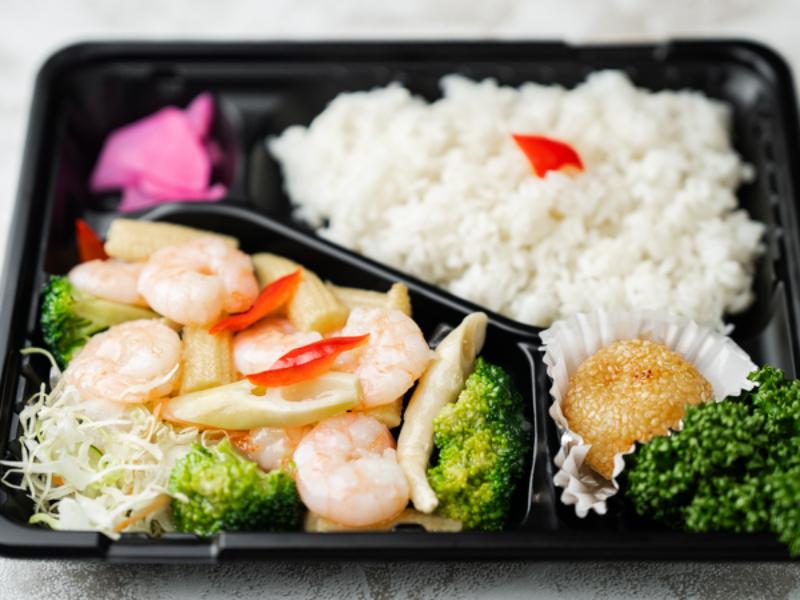 海老季節野菜炒め