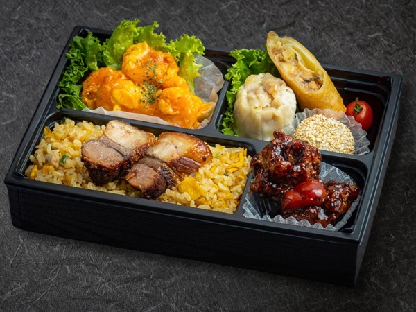 桜御膳【エビチリと若鶏の黒酢餡】