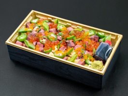 黒毛和牛　牛トロちらし1段