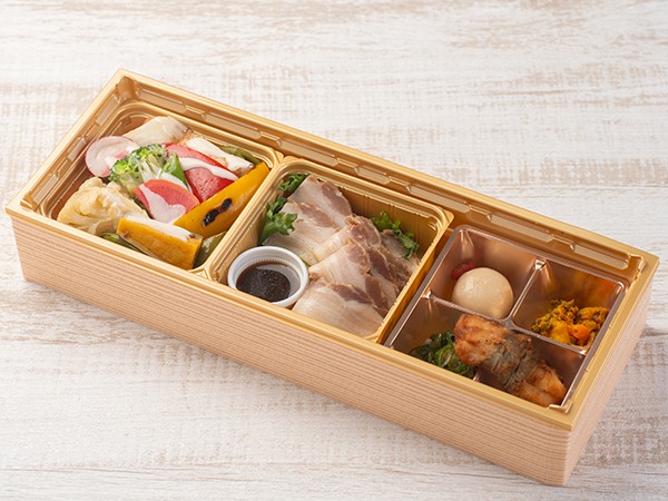 グリル野菜とローストポーク弁当