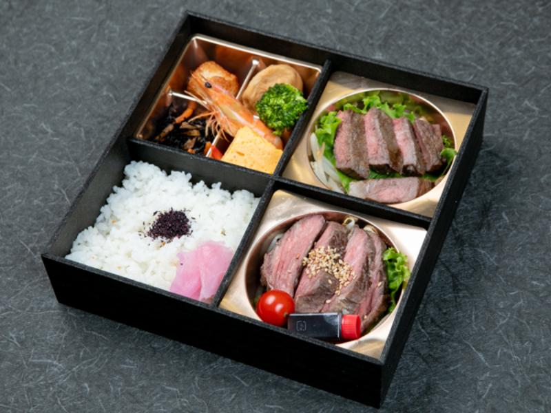 【期間限定価格】カイノミステーキ2種盛り弁当