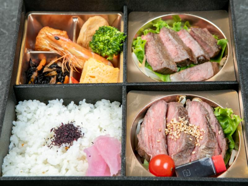 【期間限定価格】カイノミステーキ2種盛り弁当