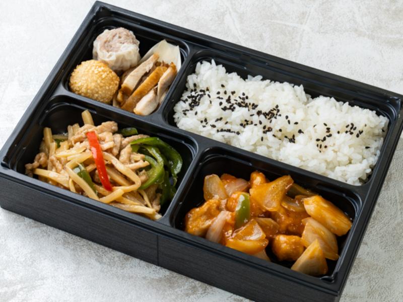 本格的！酢豚とチンジャオロース弁当