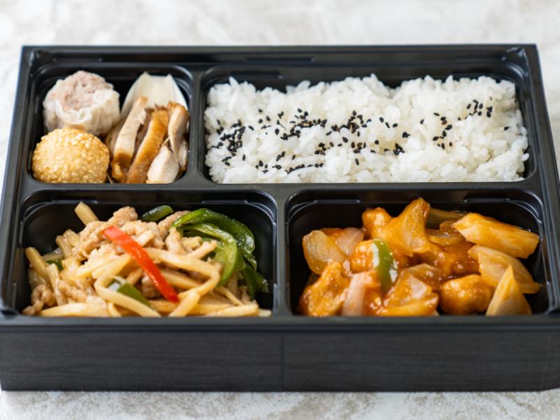 本格的！酢豚とチンジャオロース弁当