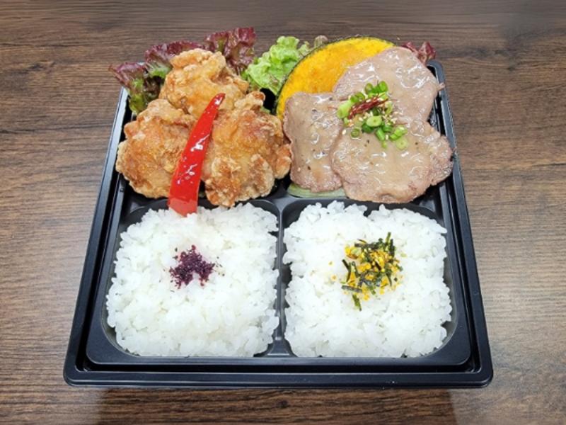 厳選牛タン＆唐揚げの２種盛り弁当