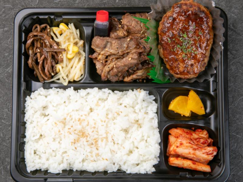 炭火焼 カルビ・ハンバーグ