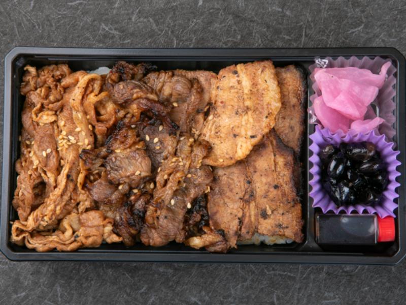 【炭火焼】肉盛り重