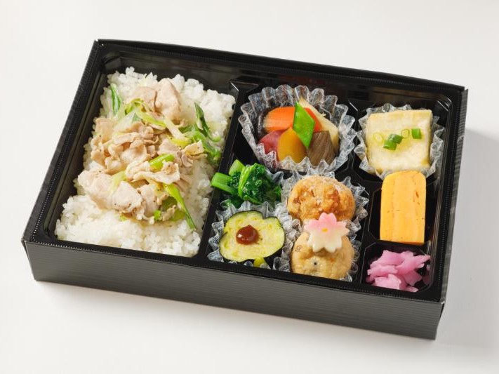 【春の季節弁当】厳選豚肉のネギ塩御膳