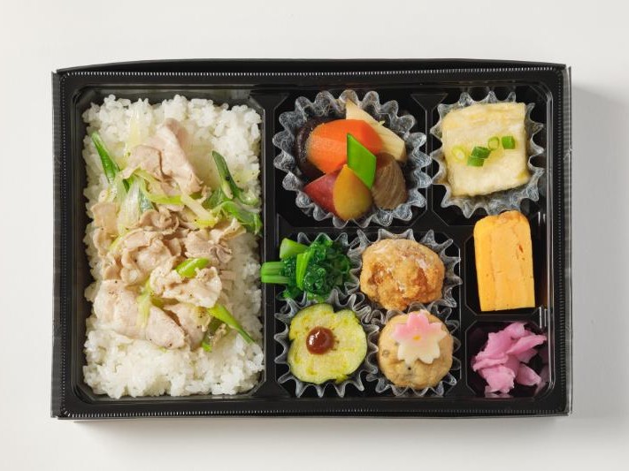 【春の季節弁当】厳選豚肉のネギ塩御膳