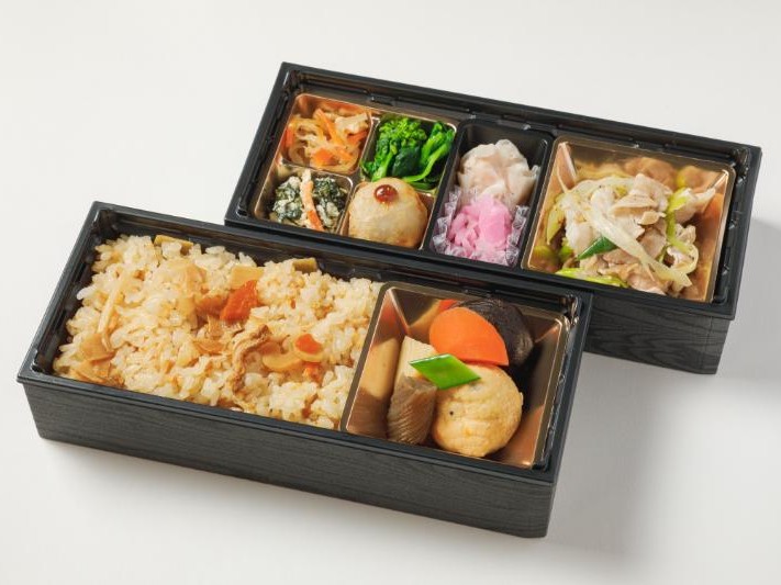 【懐石弁当】《選べるメイン》和惣菜2段弁当（炊き込み、豚ネギ）