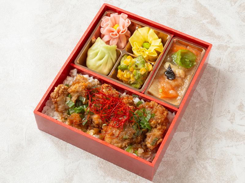 よだれ鶏と五目煮の彩り焼売弁当