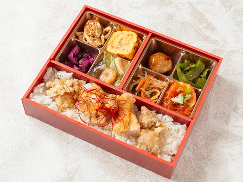 よだれ鶏のおかず満載弁当
