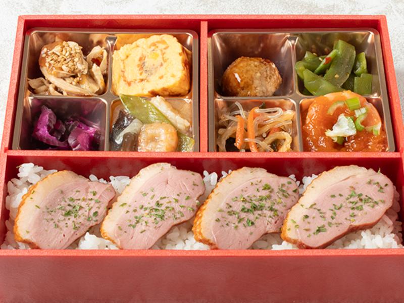 合鴨ローストのおかず満載弁当