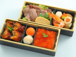 Ｎｏ．150 熊本産A5焼肉といくらと鰻の銀シャリ二段御膳 椿（つばき）