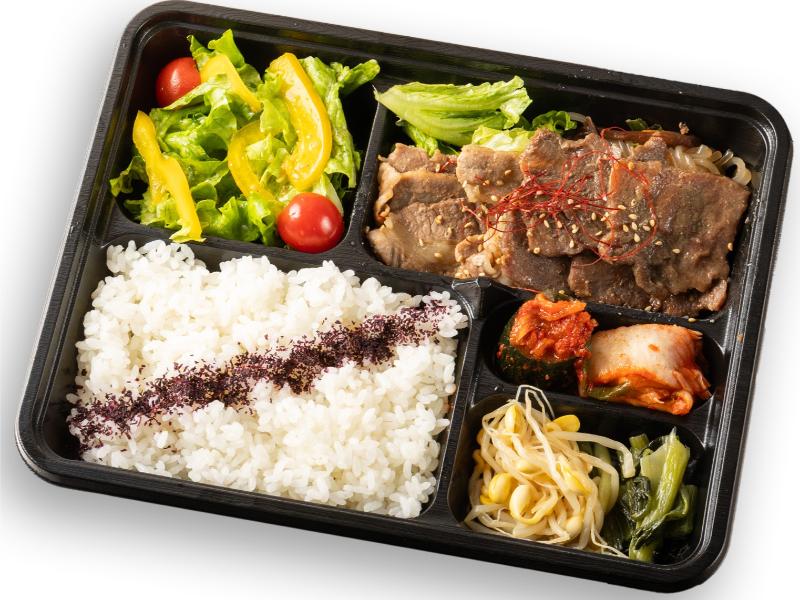 やわらかハラミ＆やわらかカルビの合盛り御膳（京風焼肉タレ）