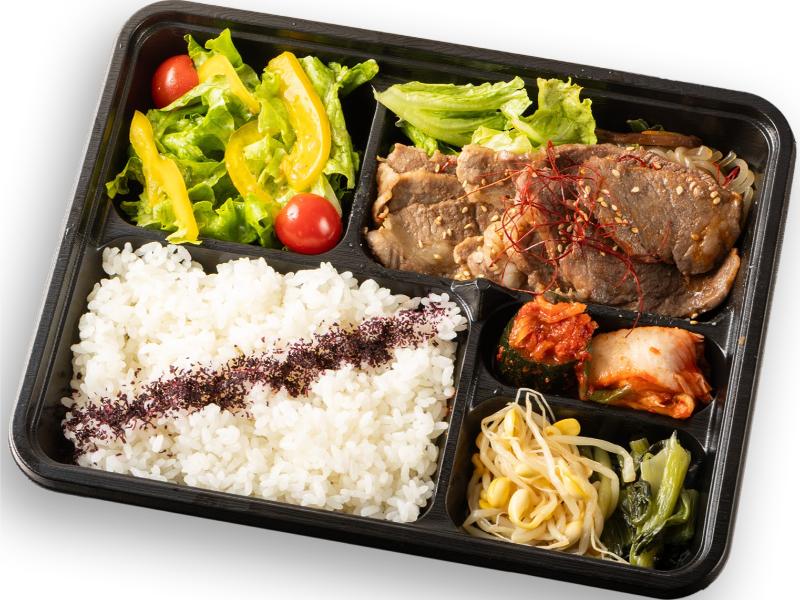 国産和牛カルビ＆やわらかカルビの合盛り御膳（京風焼肉タレ）