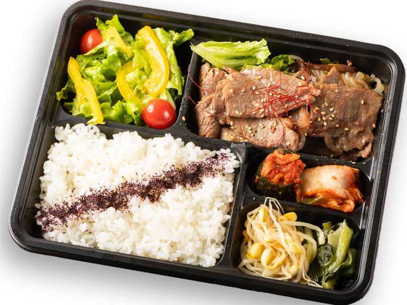 やわらかハラミ＆国産和牛カルビの合盛り御膳（京風焼肉タレ）
