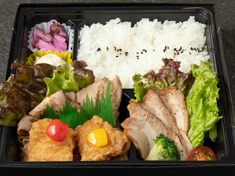 お肉のトリオ御膳