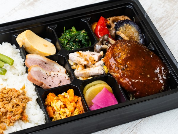 幕ノ内（特）プレミアム牛バーグ赤ワインソース