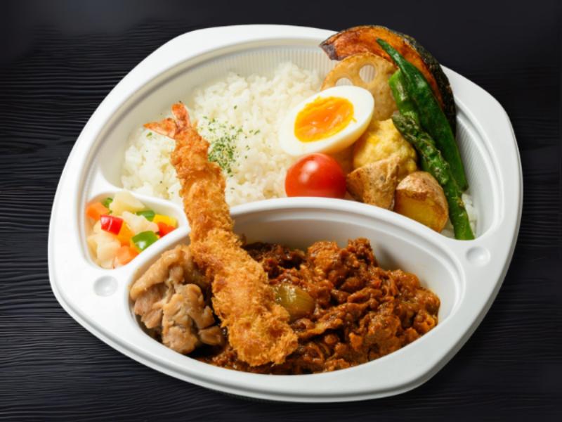 エビフライ＆ベジタブル無水カレー