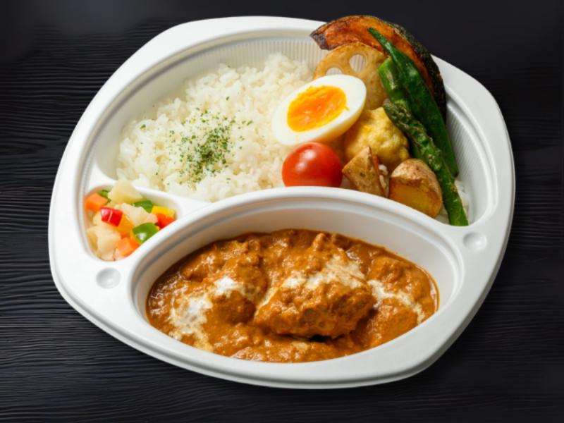 旬野菜盛り合わせバタチキカリー