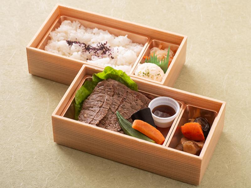 ゆかりご飯＆サーロインステーキの二段御膳